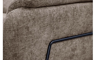 Canapé d'angle gauche avec appuis-tête réglables 5 places RODEN