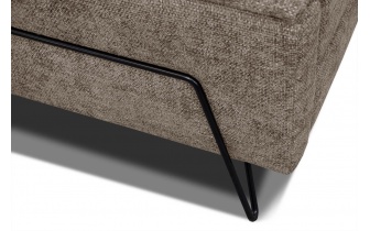 Canapé d'angle gauche avec appuis-tête réglables 5 places RODEN