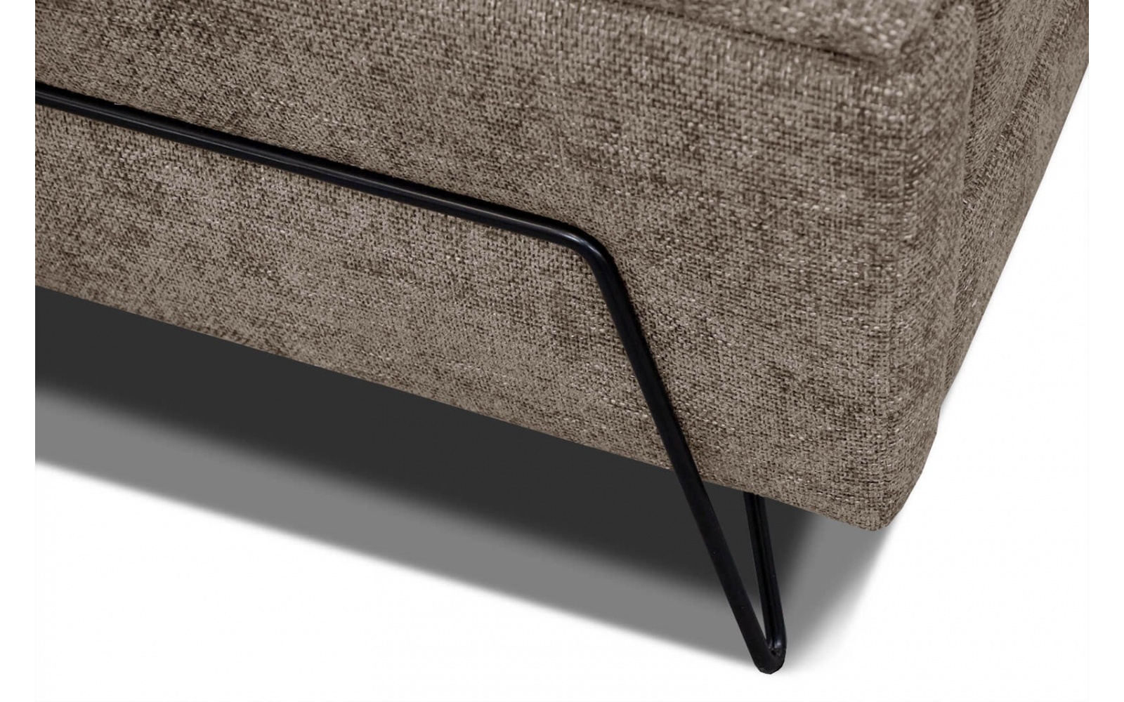 Canapé d'angle gauche avec appuis-tête réglables 5 places RODEN