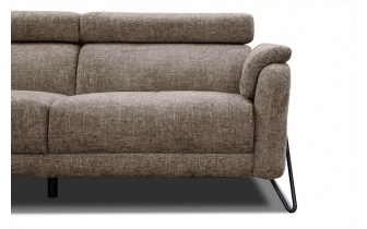 Canapé d'angle gauche avec appuis-tête réglables 5 places RODEN