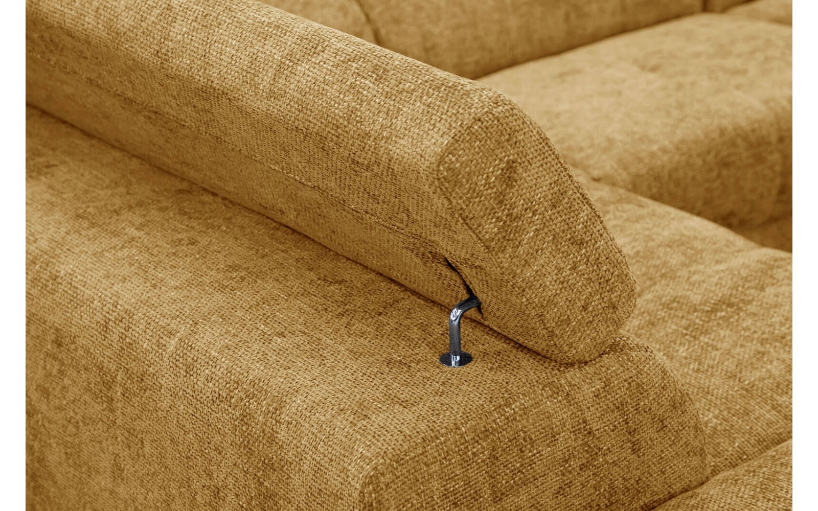 Canapé d'angle gauche avec appuis-tête réglables 5 places RODEN