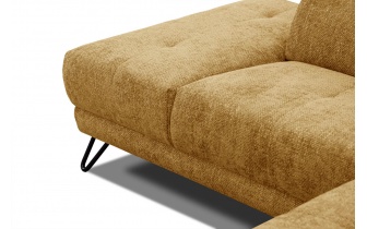 Canapé d'angle gauche avec appuis-tête réglables 5 places RODEN