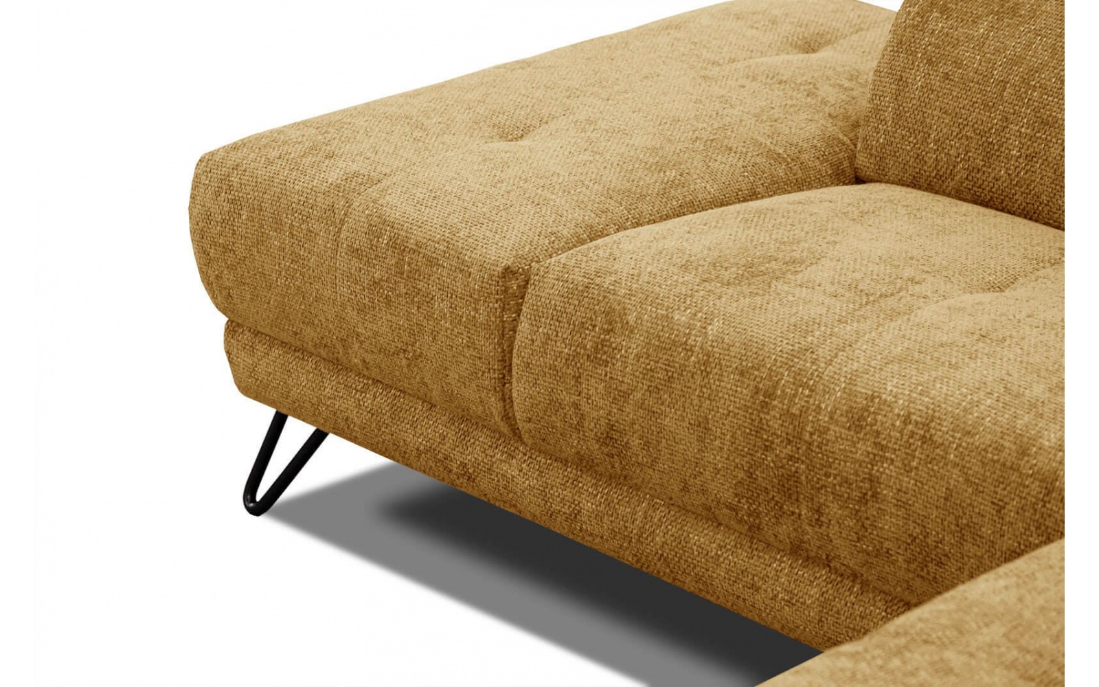 Canapé d'angle gauche avec appuis-tête réglables 5 places RODEN