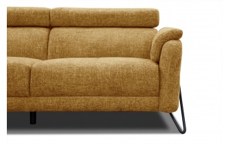 Canapé d'angle gauche avec appuis-tête réglables 5 places RODEN