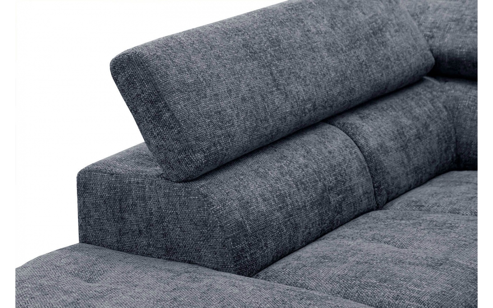 Canapé d'angle gauche avec appuis-tête réglables 5 places RODEN