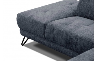 Canapé d'angle gauche avec appuis-tête réglables 5 places RODEN