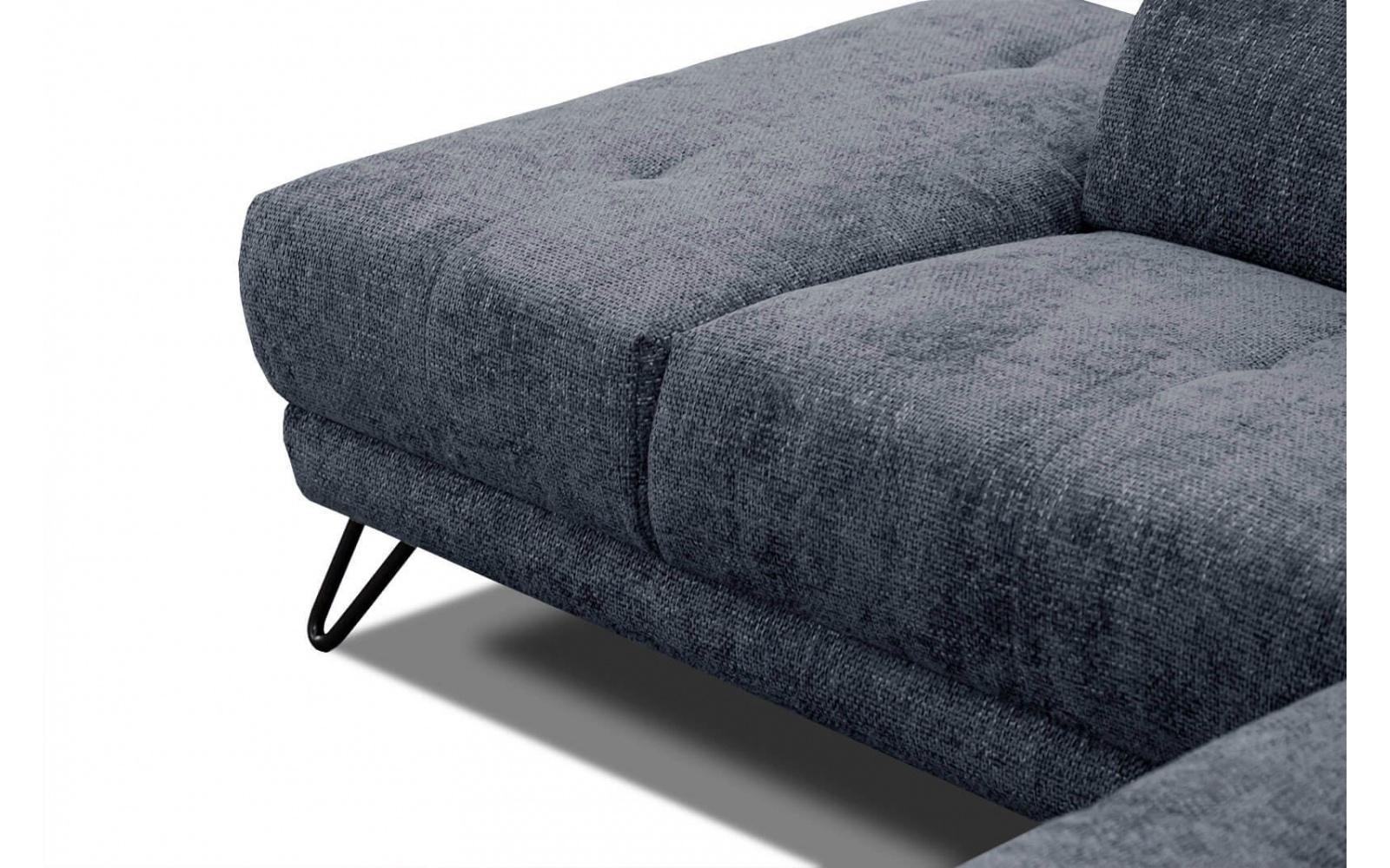 Canapé d'angle gauche avec appuis-tête réglables 5 places RODEN