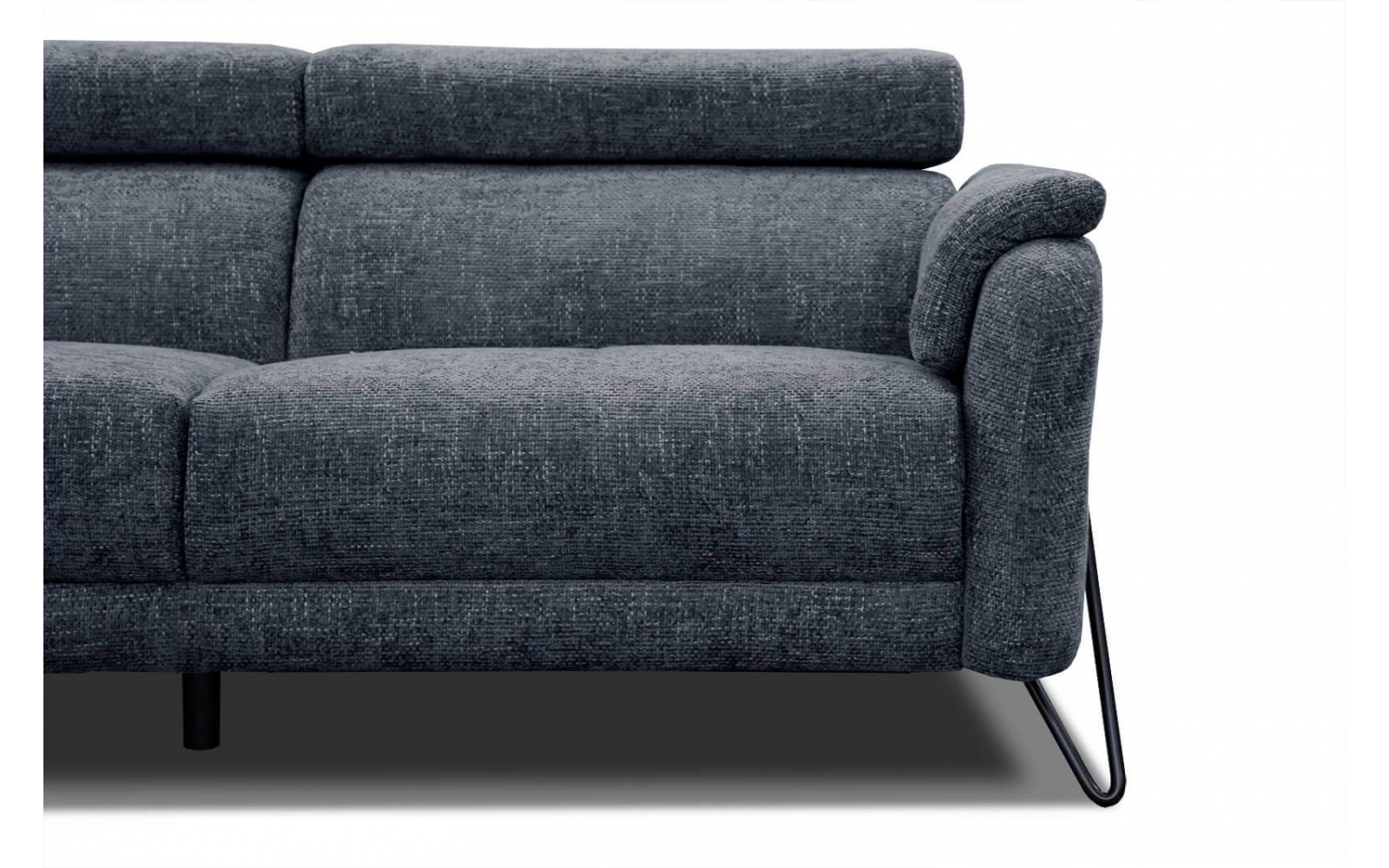 Canapé d'angle gauche avec appuis-tête réglables 5 places RODEN