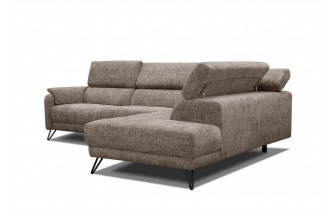 Canapé d'angle droit avec appuis-tête réglables 5 places RODEN