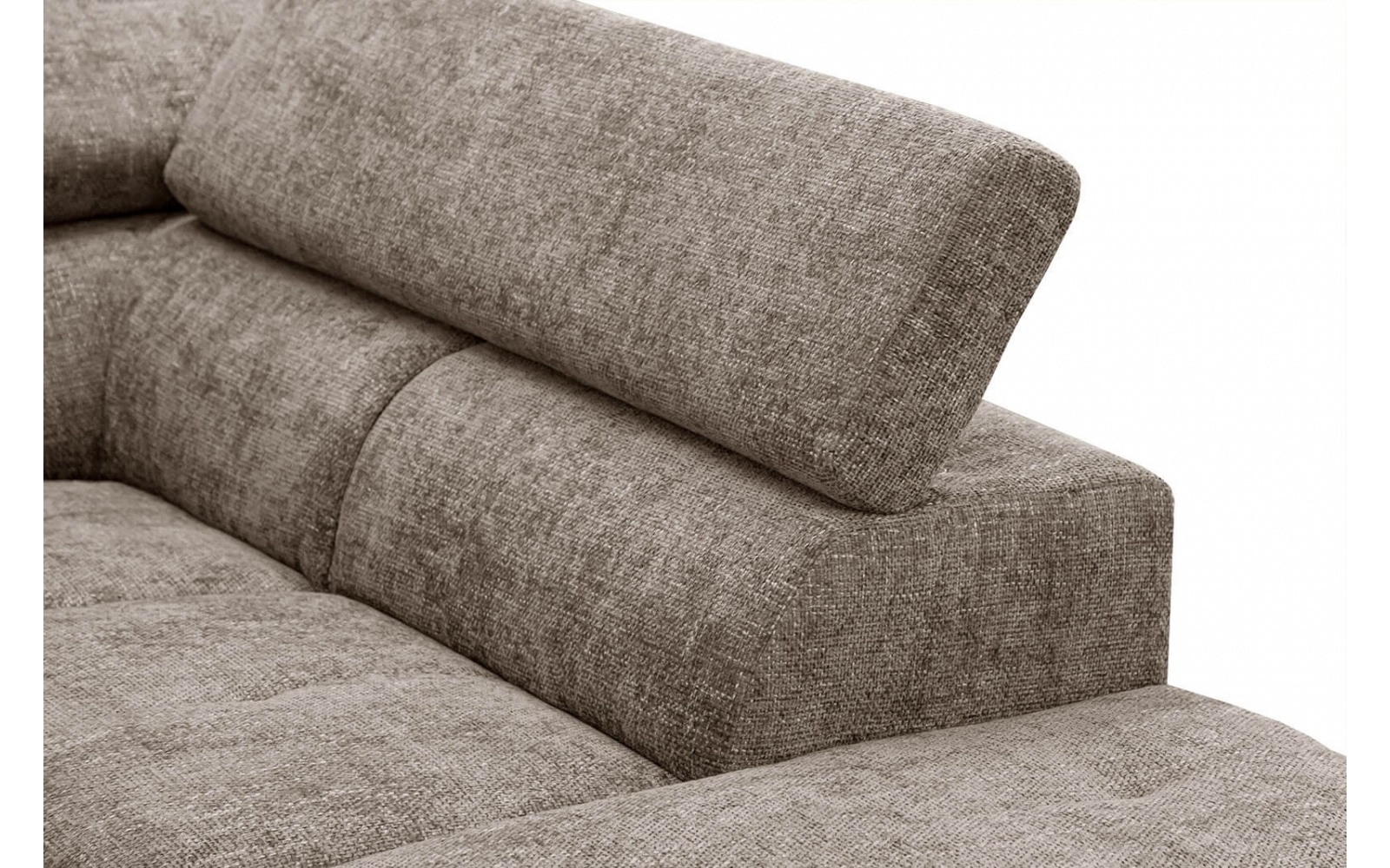 Canapé d'angle droit avec appuis-tête réglables 5 places RODEN