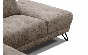 Canapé d'angle droit avec appuis-tête réglables 5 places RODEN