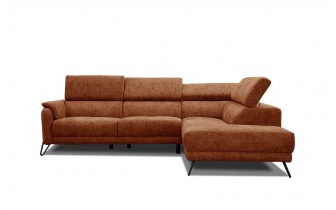 Canapé d'angle droit avec appuis-tête réglables 5 places RODEN