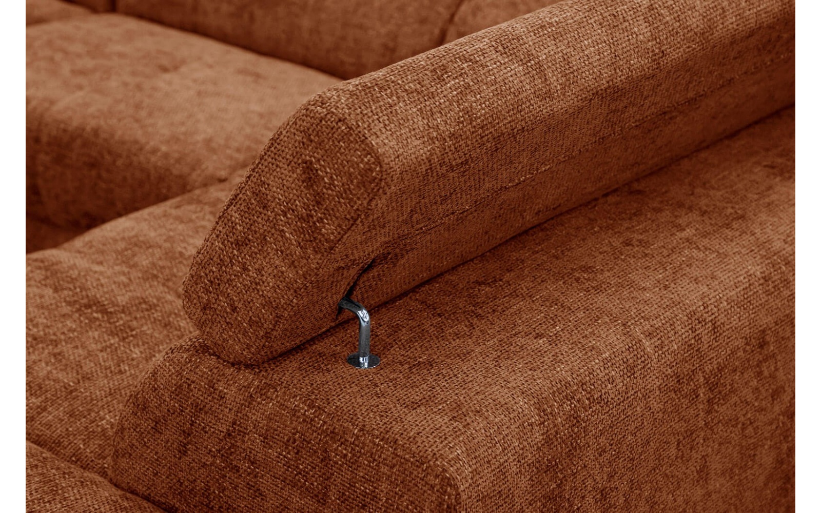 Canapé d'angle droit avec appuis-tête réglables 5 places RODEN