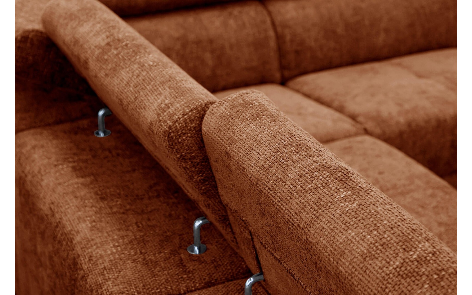 Canapé d'angle droit avec appuis-tête réglables 5 places RODEN