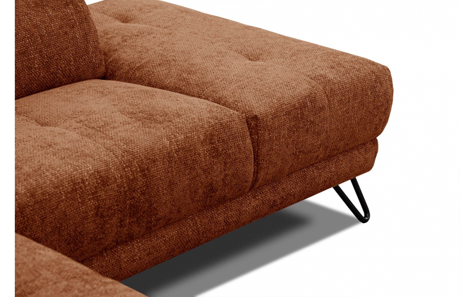 Canapé d'angle droit avec appuis-tête réglables 5 places RODEN