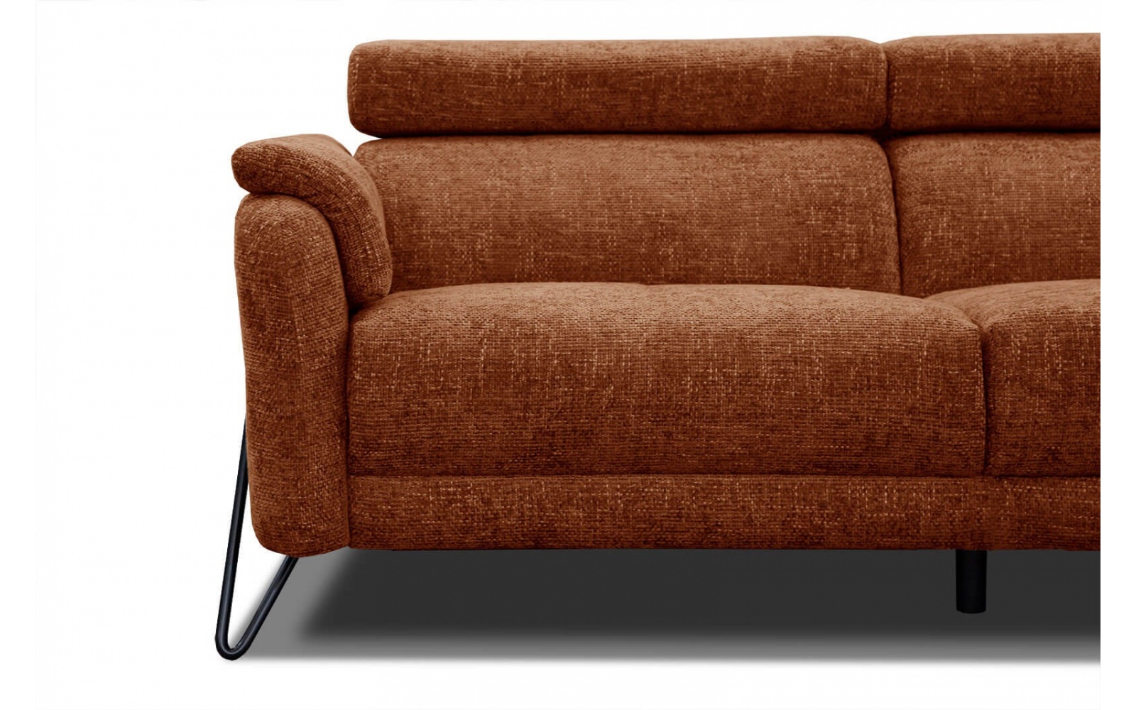 Canapé d'angle droit avec appuis-tête réglables 5 places RODEN