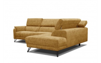 Canapé d'angle droit avec appuis-tête réglables 5 places RODEN