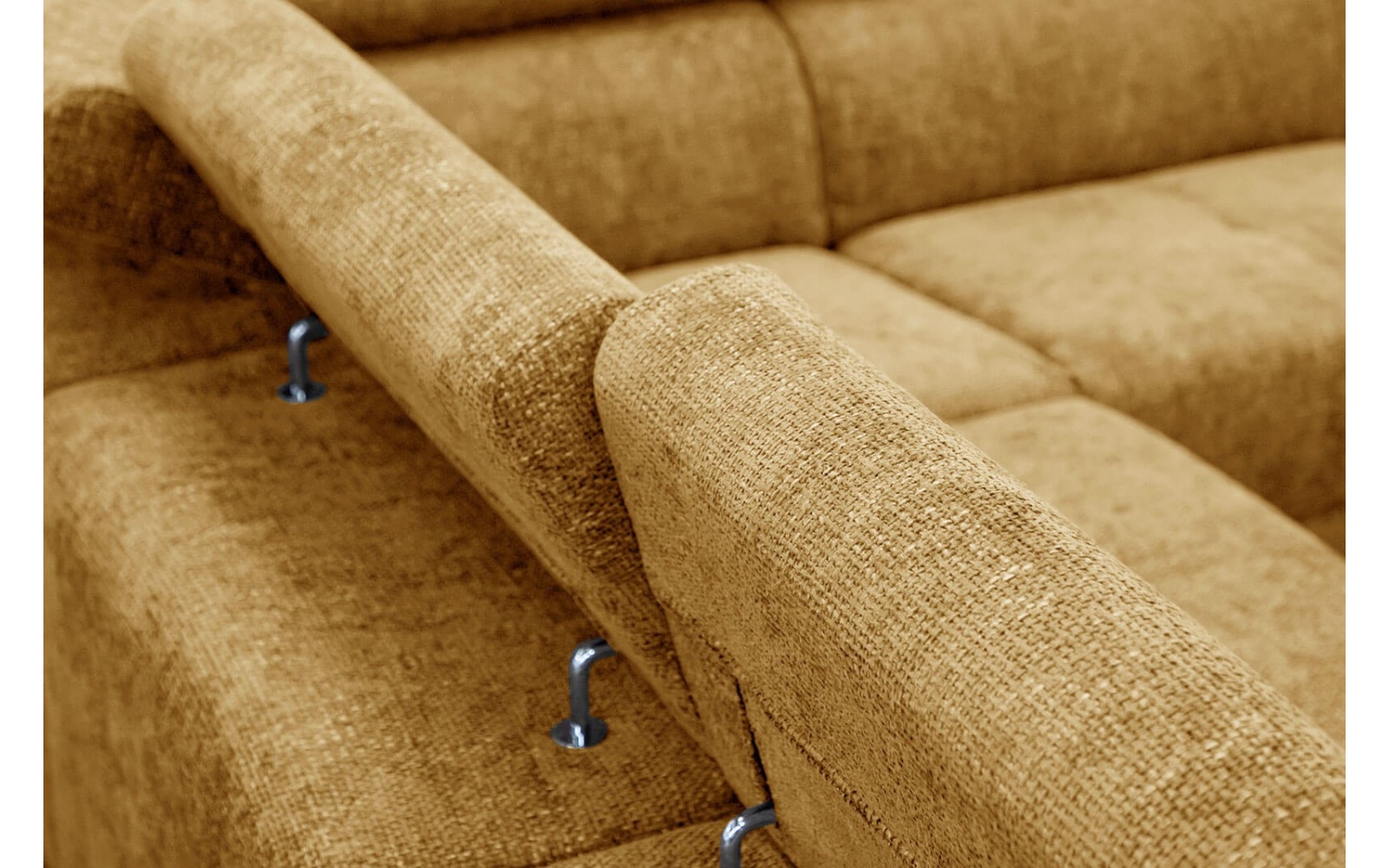 Canapé d'angle droit avec appuis-tête réglables 5 places RODEN