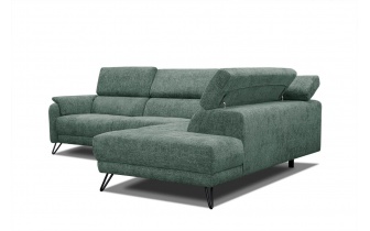 Canapé d'angle droit avec appuis-tête réglables 5 places RODEN