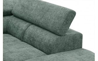 Canapé d'angle droit avec appuis-tête réglables 5 places RODEN