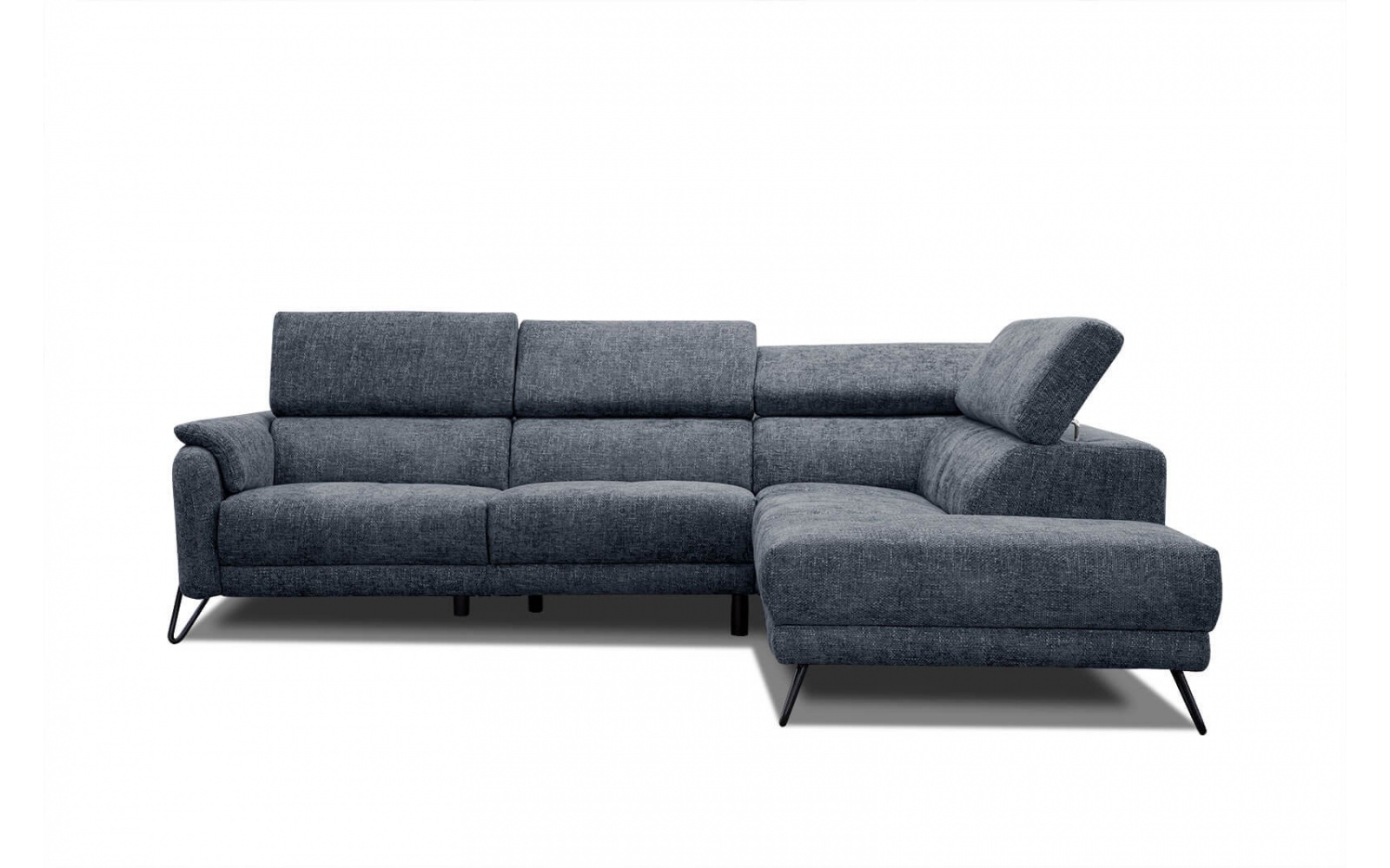 Canapé d'angle droit avec appuis-tête réglables 5 places RODEN