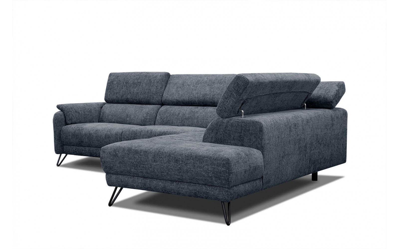 Canapé d'angle droit avec appuis-tête réglables 5 places RODEN