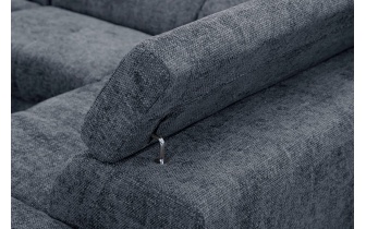 Canapé d'angle droit avec appuis-tête réglables 5 places RODEN