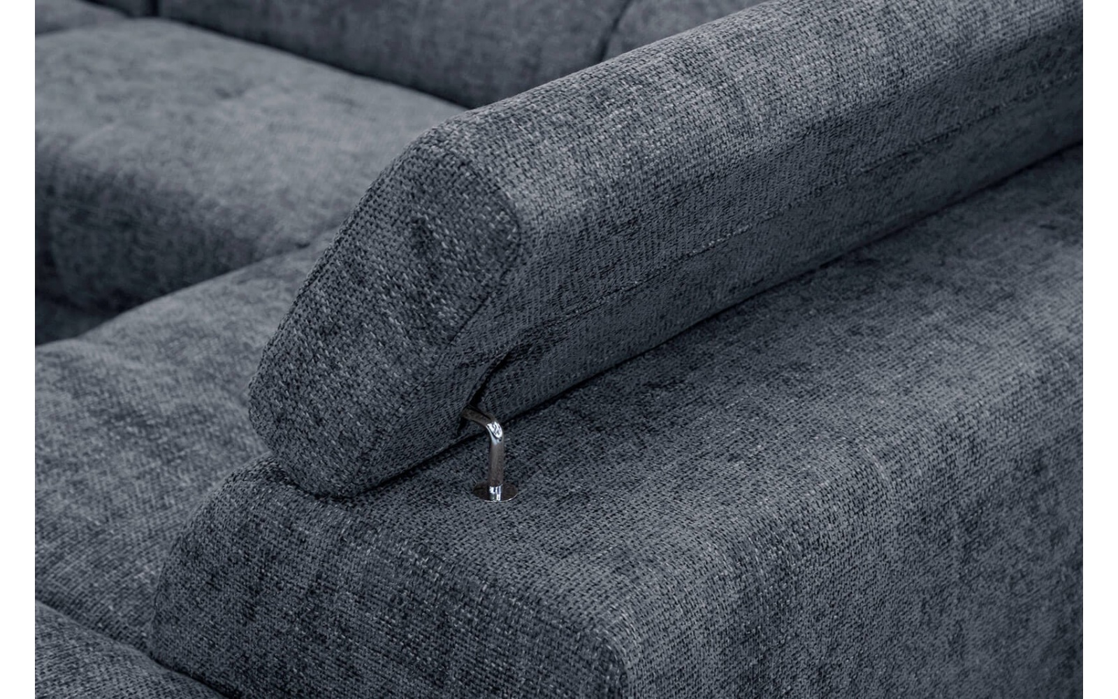 Canapé d'angle droit avec appuis-tête réglables 5 places RODEN