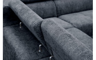 Canapé d'angle droit avec appuis-tête réglables 5 places RODEN