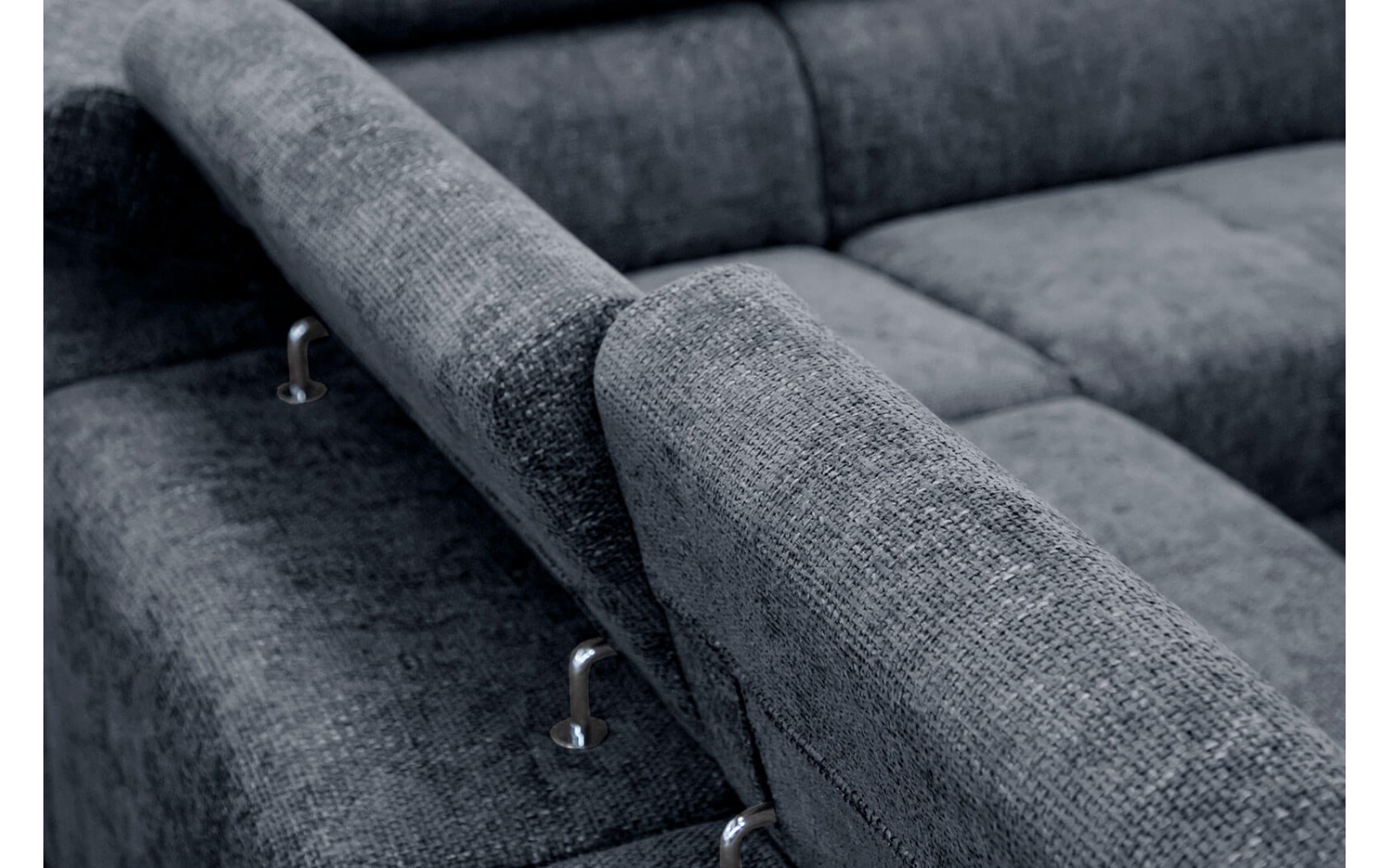 Canapé d'angle droit avec appuis-tête réglables 5 places RODEN