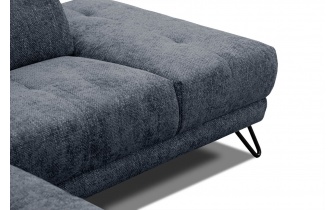 Canapé d'angle droit avec appuis-tête réglables 5 places RODEN