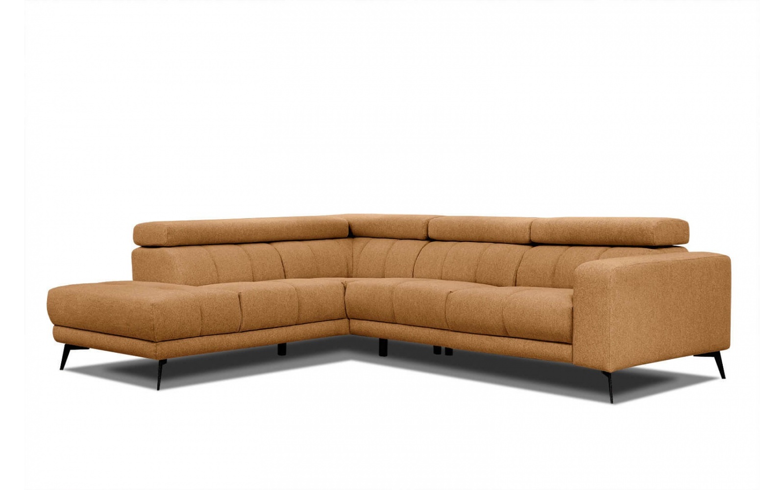 Canapé d'angle gauche avec appuis-tête réglables 5 places MORELLO