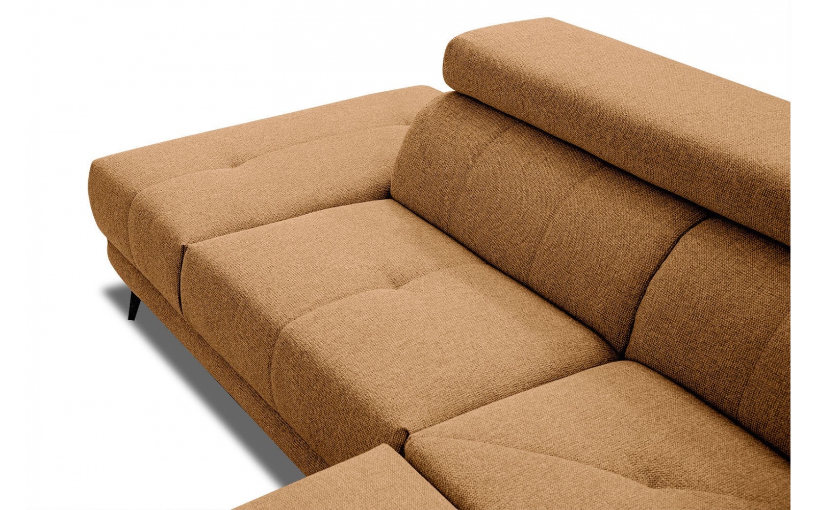 Canapé d'angle gauche avec appuis-tête réglables 5 places MORELLO