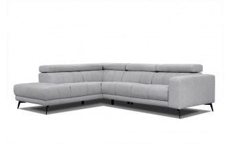 Canapé d'angle gauche avec appuis-tête réglables 5 places MORELLO