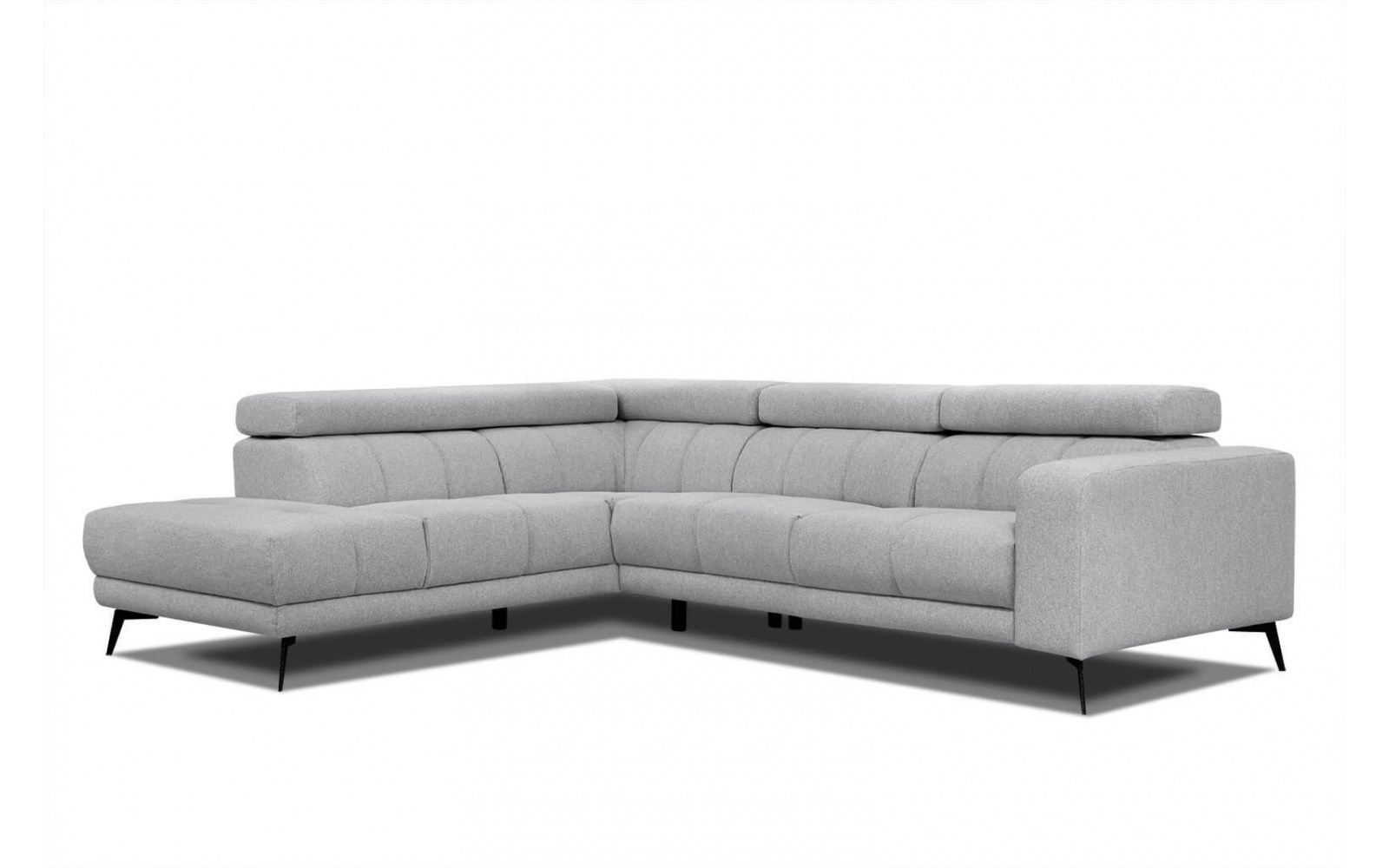 Canapé d'angle gauche avec appuis-tête réglables 5 places MORELLO