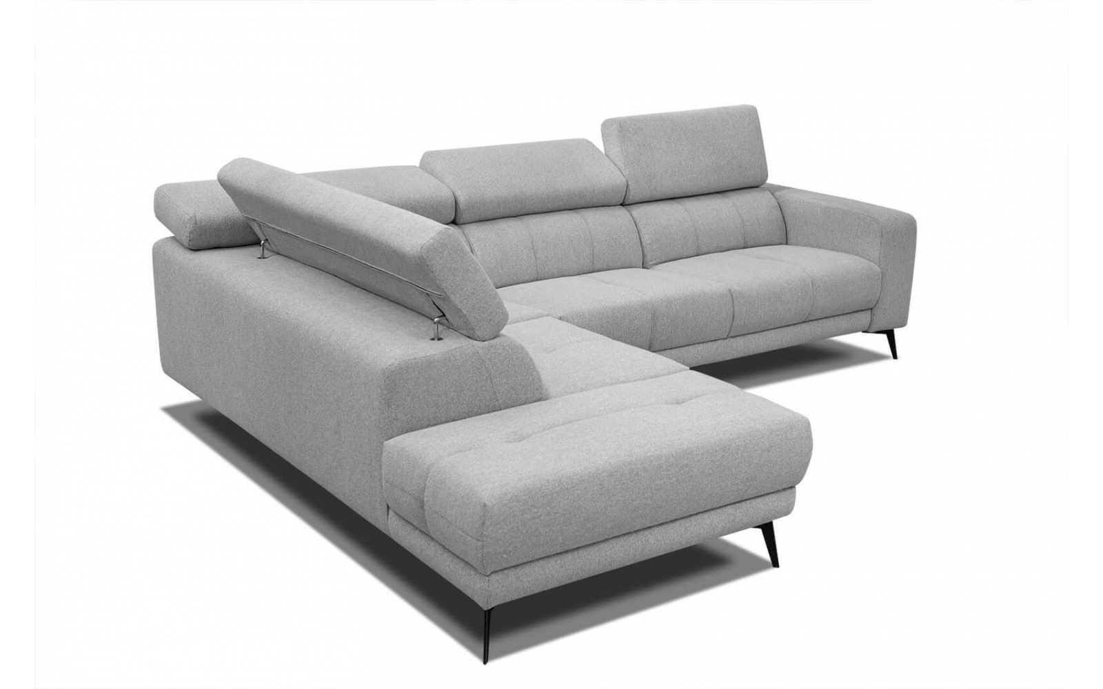 Canapé d'angle gauche avec appuis-tête réglables 5 places MORELLO