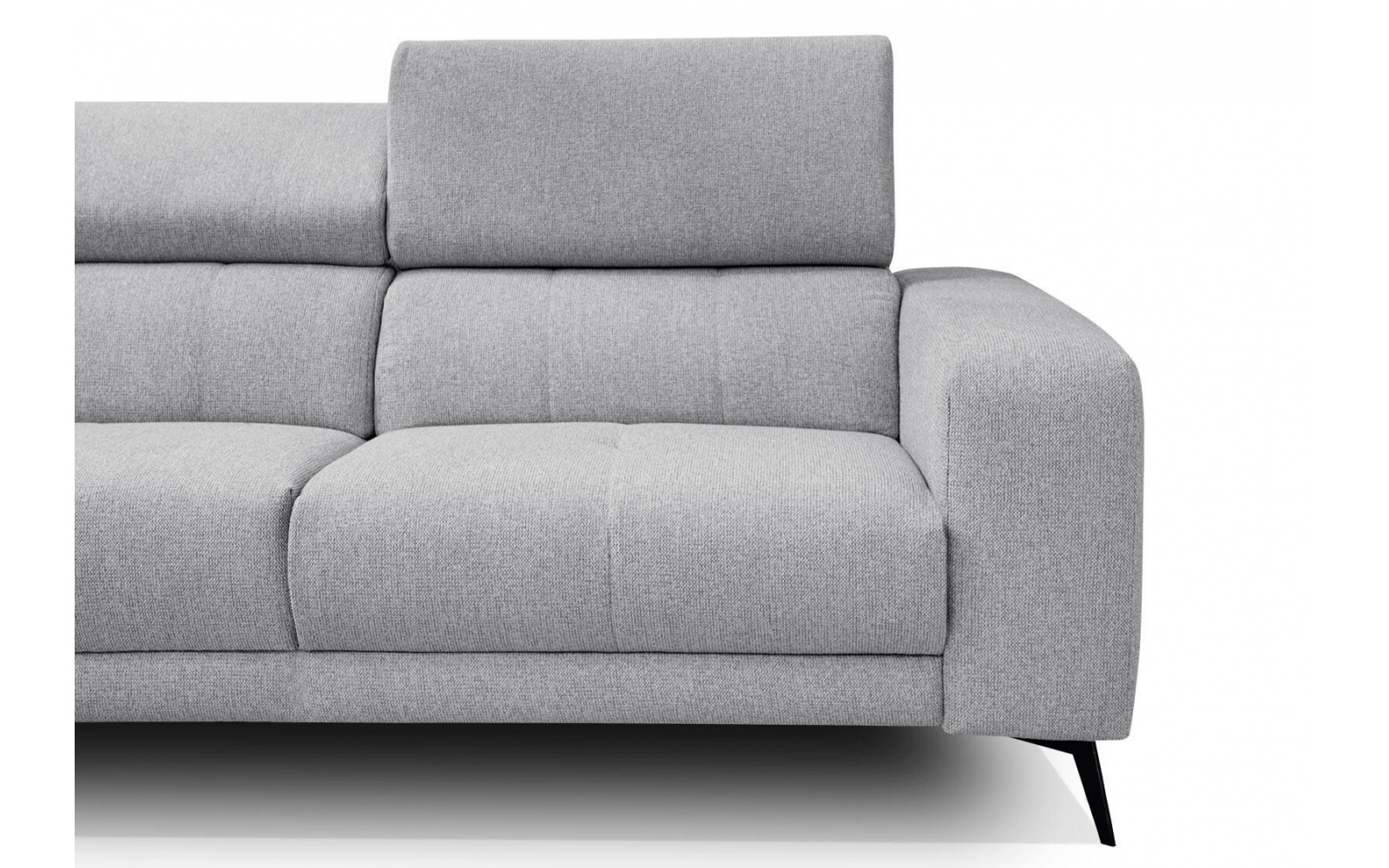 Canapé d'angle gauche avec appuis-tête réglables 5 places MORELLO