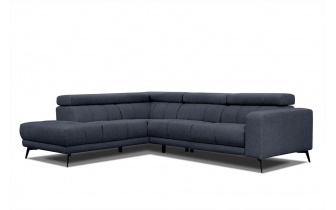 Canapé d'angle gauche avec appuis-tête réglables 5 places MORELLO