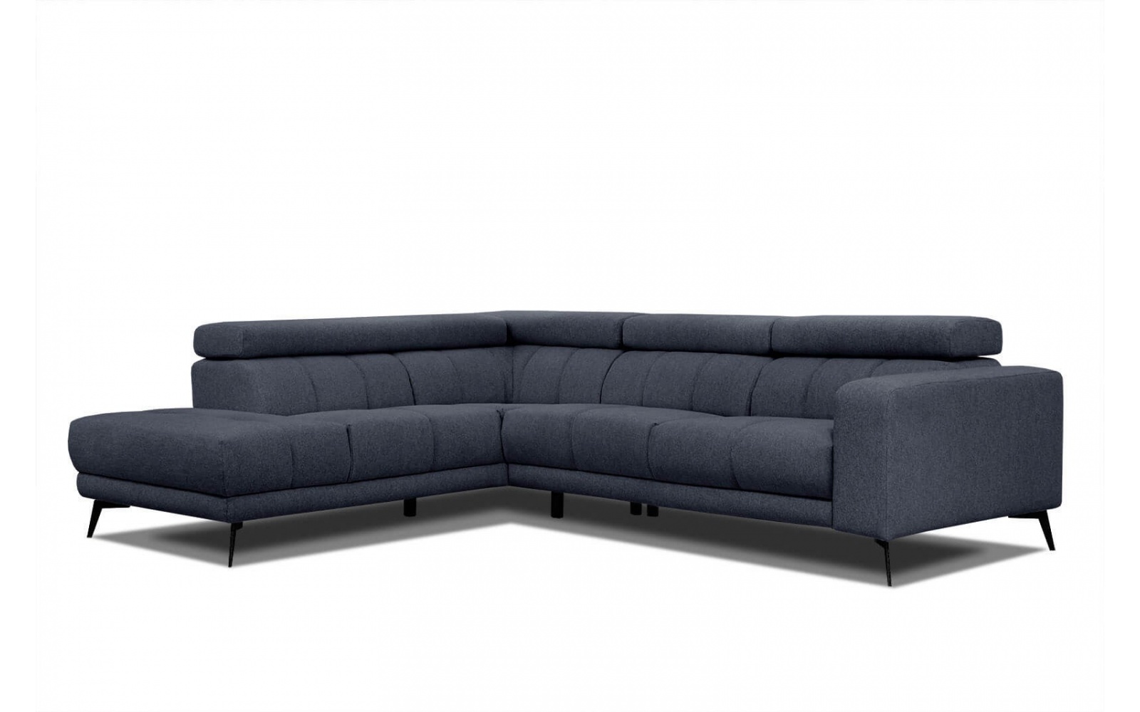 Canapé d'angle gauche avec appuis-tête réglables 5 places MORELLO