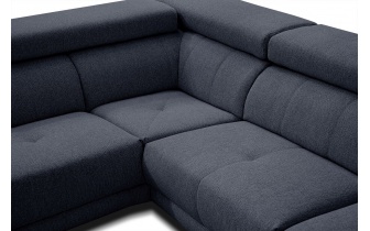 Canapé d'angle gauche avec appuis-tête réglables 5 places MORELLO