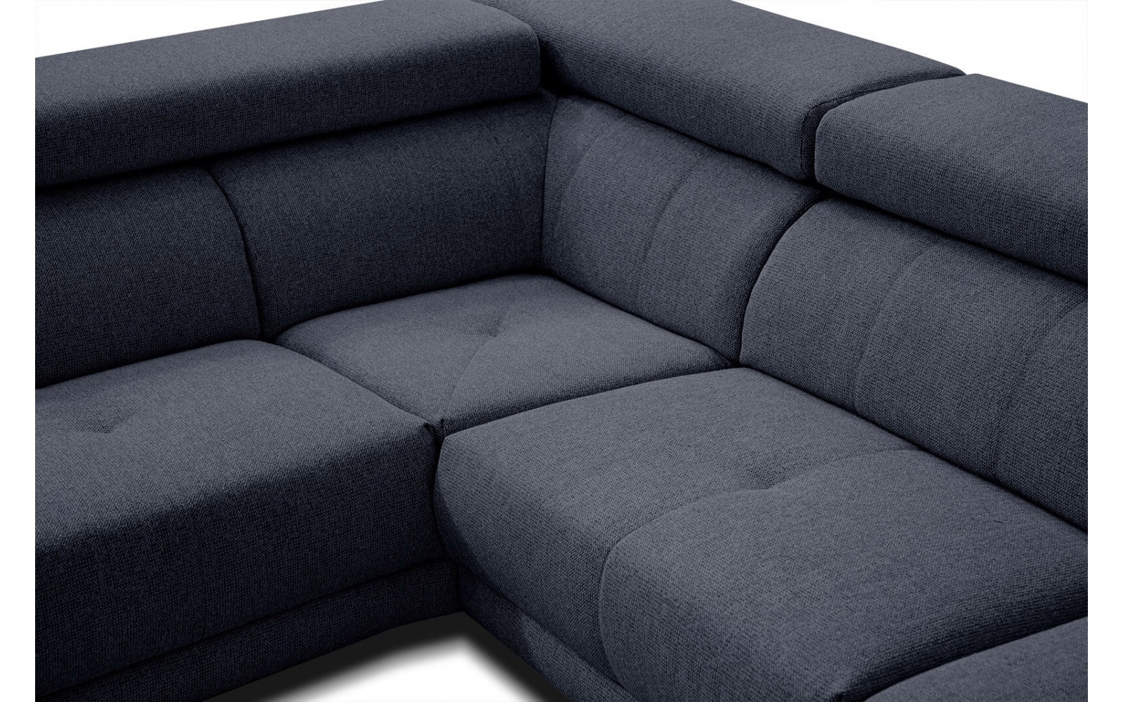 Canapé d'angle gauche avec appuis-tête réglables 5 places MORELLO