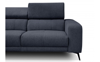 Canapé d'angle gauche avec appuis-tête réglables 5 places MORELLO