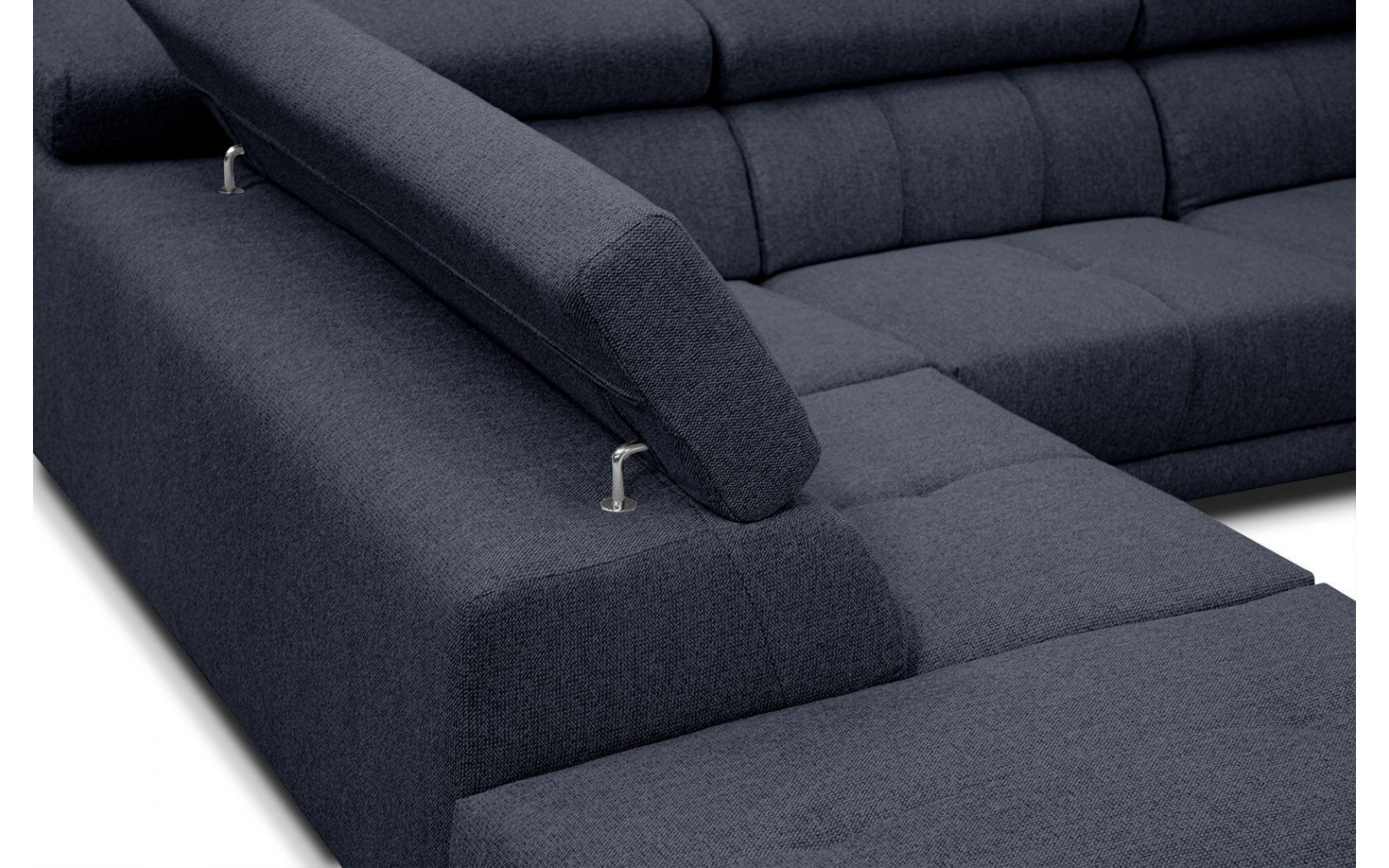 Canapé d'angle gauche avec appuis-tête réglables 5 places MORELLO