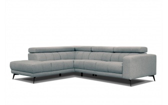 Canapé d'angle gauche avec appuis-tête réglables 5 places MORELLO