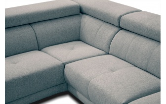 Canapé d'angle gauche avec appuis-tête réglables 5 places MORELLO