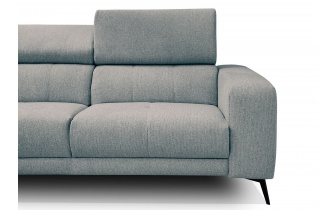 Canapé d'angle gauche avec appuis-tête réglables 5 places MORELLO