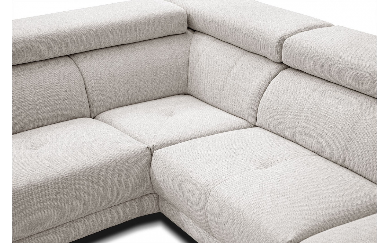 Canapé d'angle gauche avec appuis-tête réglables 5 places MORELLO