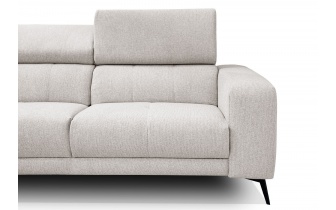 Canapé d'angle gauche avec appuis-tête réglables 5 places MORELLO