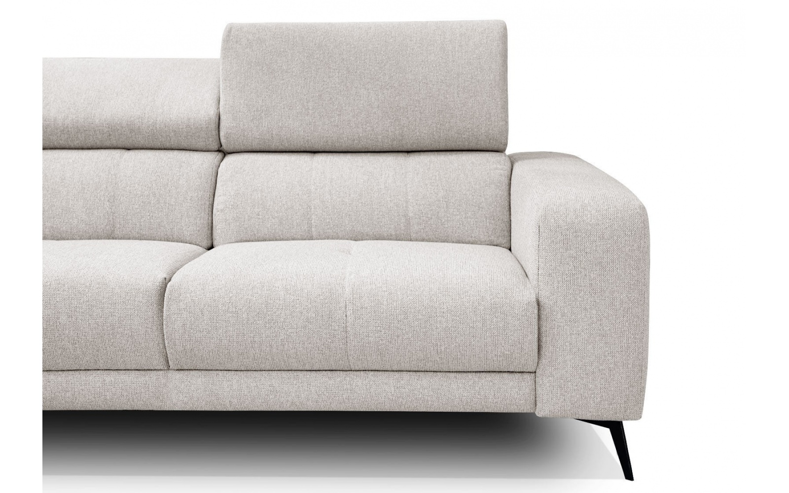 Canapé d'angle gauche avec appuis-tête réglables 5 places MORELLO