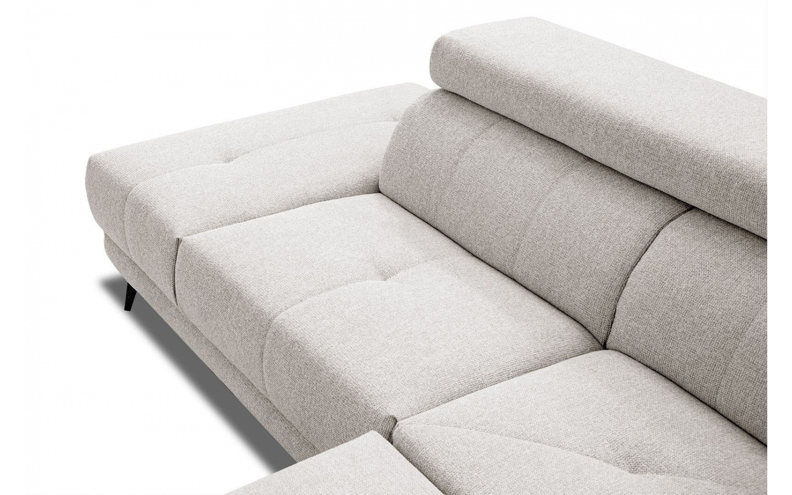 Canapé d'angle gauche avec appuis-tête réglables 5 places MORELLO